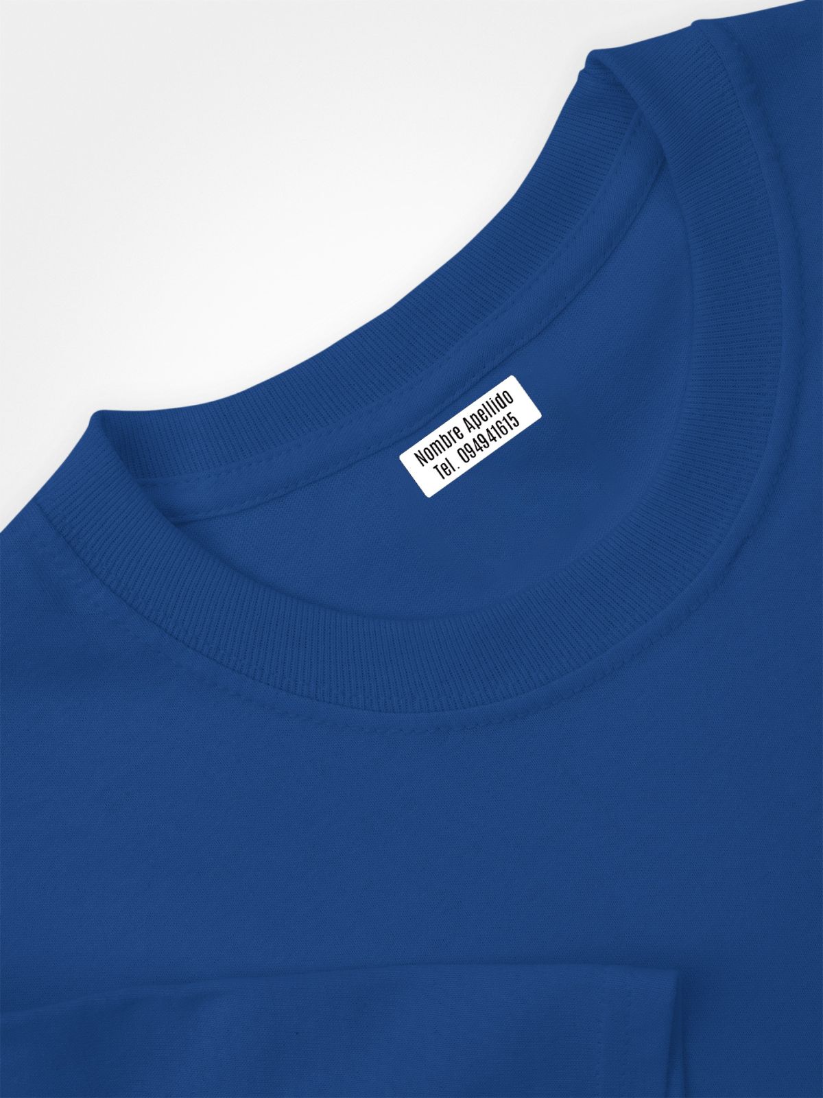  50 etiquetas personalizadas para ropa con foto o imagen   Etiquetas de vinilo termoadhesivas para marcar cualquier prenda. 2.4 x 0.4  in, color azul pastel : Productos de Oficina